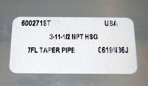 Standard Tool Made in USA 2-11-1/2 HSS NPT Taper Pipe Tap