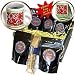 Susan Brown Designs Flower Themes - Red Tulips Pattern - Coffee Gift Baskets - Coffee Gift Basket