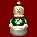 NFL Blown Glass Santa Ornament
