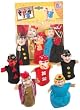 Happy People 45803 - 5 Kasperle Finger-Puppen 12 cm