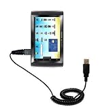 Coiled USB Cable for the Archos 70 Internet Tablet with Power Hot Sync and Charge capabilities – uses Gomadic TipExchange Technology Reviews