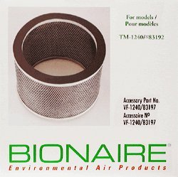 Bionaire VF1240CS Odor Filter, 1 per package