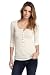 ESPRIT DE CORP Damen Langarmshirt A60648, Gr. 38 (M), Beige (133 alabaster)