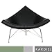 Coconut Chair, Black Italian Leather