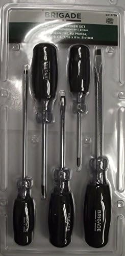Brigade 5 Piece Cushion Grip Screwdriver Set BR10728