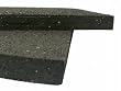 Rubber-Cal Shark Tooth Heavy Duty Recycled Rubber Floor Mat - Black in color - 3/4" thick