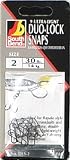 SOUTH BEND SPORTING GOOD DLS-2 DUO LOCK SNAPS-BLACK SZ-2 (PACK OF 12)