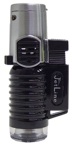 JetLine Pocket Torch Triple Flame - Black Lighter