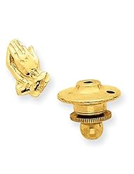 14k Gold Praying Hands Tie Tac