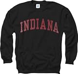 Indiana Hoosiers Black Arch Crewneck Sweatshirt