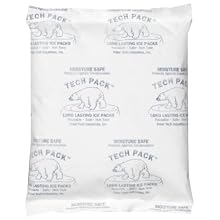 Polar Tech TP12/MS Ice Brix Viscous Gel Moisture Safe Refrigerant Cold Pack, 6" Length x 6" Width x 1" Thick (Case of 12)