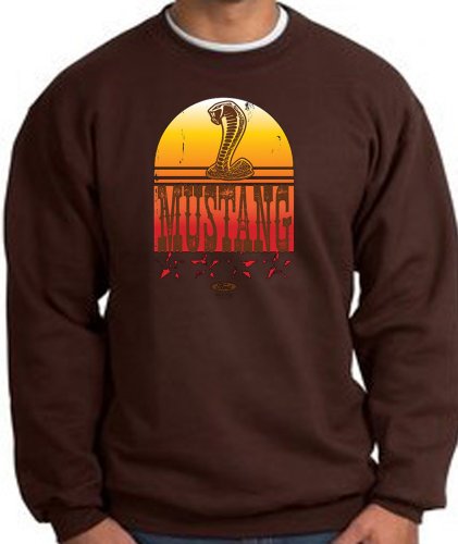 Ford Car TOMBSTONE MUSTANG COBRA Classic Adult Sweatshirt- Brown, XL