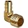 Anderson Metals Brass Hose Fitting, 90 Degree Elbow, Barb x NPT Male