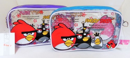Angry Bird Clear Zipper Pencil Pouch, New in 2012