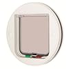 Pet Mate Circular Glass Fitting Cat Flap White 22.3 Diameter