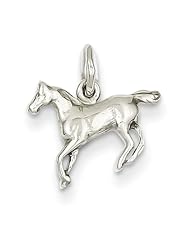 14k White Gold Horse Charm
