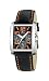 Lotus Men's Quartz Watch with Black Dial Analogue Display and Black Leather Strap 15387/E