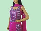 BOLLYWOOD MAGENTA LEHENGA CHOLI INDIAN CLOTHES DRESS M