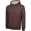 Quiksilver Pub Crawl Full Zip Hoodie Sweatshirt - Chocolate Brown