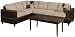 Bobkona Trenton Sectional Sofa, Mushroom
