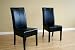 2 Black Full Leather Dining Chairs By Wholesale Interiors