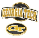 Georgia Tech Yellow Jackets Slider Hat Clip W/ Golf Ball Marker - NCAA College Athletics