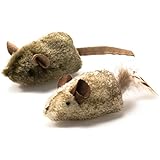 OurPets Play-N-Squeak Twice the Mice Cat Toy, 2pc