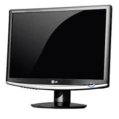 LG Electronics W2452TX-PF 24 Zoll Wide Screen TFT Monitor digital / DVI-D, analog / VGA (Kontrast dyn. 10000:1, 5ms Reaktionszeit) hochglänzend schwarz