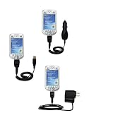 Deluxe Kit for the Audiovox PPC XV6600 includes a USB cable with Car and Wall Charger - Gomadic Brand w/ TipExchange Technology