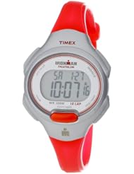 Timex Womens T5K7419J Ironman Traditional 10-Lap Mid-Size Orange Resin Strap Watch