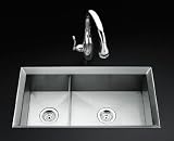 Kohler K 3160 NA Poise Large/Medium Undercounter Kitchen Sink 41gJe8sFFXL. SL160 Kohler K 3160 NA Poise Large/Medium Undercounter Kitchen Sink