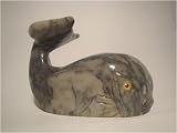 Soapstone Whale Figurine 3.25