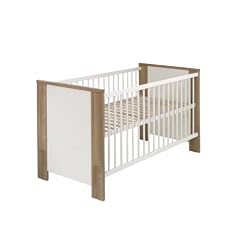 Schardt 04 661 51 02 - Kombi-Kinderbett Cube, Bett ohne Bettseiten, nussbaum/wei�, 70 x 140 cm