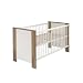 Schardt 04 661 51 02 - Kombi-Kinderbett Cube, Bett ohne Bettseiten, nussbaum/wei�, 70 x 140 cm