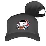 Unisex Looney Tunes Adjustable Snapback Baseball Cap 100%cotton Black One Size