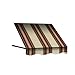 Awntech 10-Feet Santa Fe Twisted Rope Arm Window/Entry Awning, 24-Inch Height by 12-Inch Diameter, Brown/Terra Cotta