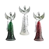 Lenox Joyous Tidings Angels Crystal Ornaments, Set of 3