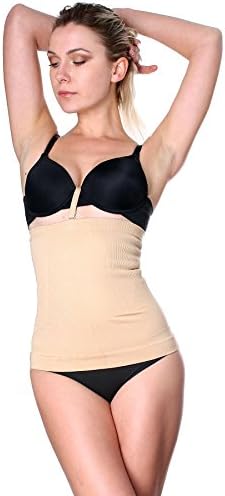 Valencia Womens Nylon Spandex Seamless Waist Cincher Body Shaper Shapewear 2X Large/3X Large, Beige