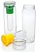 Set of 2 Nayoya Fruit Infused Infuser Water Bottles - 28 Ounce Leak Proof Tritan Plastic
