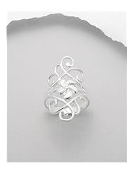 Flower Ring In 92.5 Sterling Silver