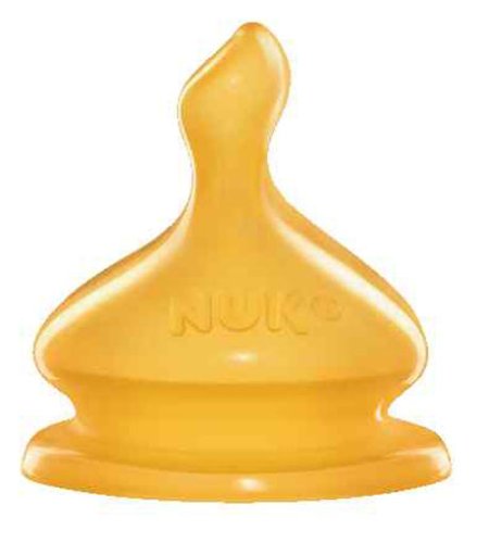 Nuk - Lot de 2 Tetines Anti Colique pour Biberon - Taille 1 - Latex  (Import Allemagne)
