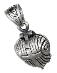 Sterling Silver Heart with Cross Prayer Box Locket