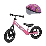 Strider Balance Running Bike Pink Plus Protective Toddler Helmet