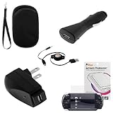 GTMax USB Rapid Car Charger + USB Home Travel Charger + Retractable USB Dat ....