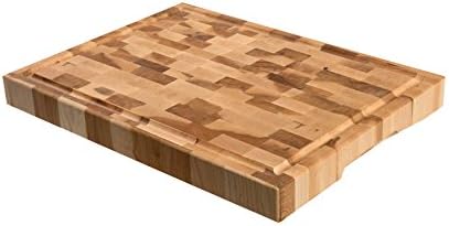 LABELLL12166 Maple Butcher Block with Groove, 12Wx16L
