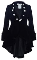 -The Velvet Wine Waterfall- Victorian Gothic Ruffle Style Jacket-USA Stock!
