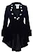 CSDttT Velvet Wine Waterfall - Red Burgundy Victorian Gothic Ruffle High-Low Jacket