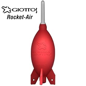 Giottos Rocket Air Blaster, Manual Air Blower with Extra-Large Rubber Bulb - 7.5" Long