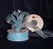 Sheer Organza Ribbon Mono Edge - 7/8" - 25 Yards (75 FT) - Baby Blue