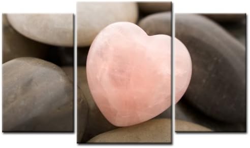 DIGITAL ART XL Artwork HEART OF STONE 3 Panels SET Ready to Hang Framed Wall Art Decor Hand-made with Love, Cheaper than Oil painting USM30222 Wallprint LIVING STYLE FINE ART PRINT MADE IN GERMANY